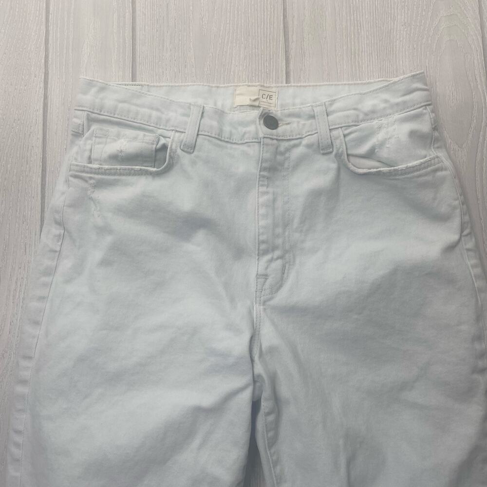 Current Elliott Women's Light Blue Distressed Busted Knee Straight Jeans Size 29 - Picture 10 of 13